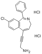 CAS#: 81078-53-7, 3-(8-Chloro-1-Phenyl-3H-2-Benzazepin-5-Yl)-2-Propyn-1-Amine Dihydrochloride
