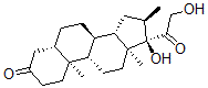 CAS 登录号：81089-17-0， (5S,8R,9S,10S,13S,14S,16R,17R)-17-羟基-17-(2-羟基乙酰基)-10,13,16-三甲基-2,4,5,6,7,8,9,11,12,14,15,16-十二氢-1H-环戊烯并[a]菲-3-酮