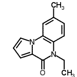 CAS 登录号：811412-75-6， 5-乙基-8-甲基吡咯并[1,2-a]喹喔啉-4(5H)-酮