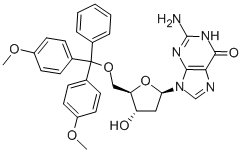 CAS 登录号：81144-43-6， 5'-O-[二(4-甲氧基苯基)苯基甲基]-2'-脱氧-鸟苷