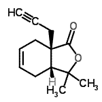CAS 登录号:811440-23-0, (3aR,7aR)-3,3-二甲基-7a-(2-丙炔-1-基)-3a,4,7,7a-四氢-2-苯并呋喃-1(3H)-酮