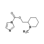 CAS 登录号：811448-28-9， (1-甲基-2-哌啶基)甲基1H-咪唑-1-羧酸酯