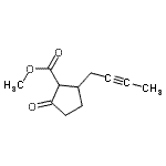 CAS 登录号：811784-49-3， 甲基2-(2-丁炔-1-基)-5-氧代环戊烷羧酸酯