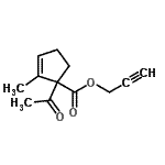 CAS 登录号：811784-55-1， 2-丙炔-1-基1-乙酰基-2-甲基-2-环戊烯-1-羧酸酯