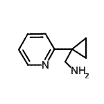 CAS 登录号：812640-83-8， 1-[1-(2-吡啶基)环丙基]甲胺