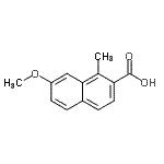 CAS 登录号：812690-20-3， 7-甲氧基-1-甲基-2-萘甲酸