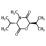 CAS 登录号：812788-12-8， (3S,6R)-3,6-二异丙基-4-甲基-2,5-吗啉二酮