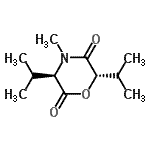 CAS 登录号：812788-74-2， (3R,6S)-3,6-二异丙基-4-甲基-2,5-吗啉二酮