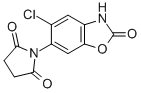 CAS 登录号:81282-46-4, 1-(5-氯-2,3-二氢-2-氧代-6-苯并恶唑基)-2,5-吡咯烷二酮