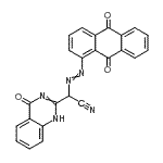 CAS 登录号：81286-11-5， [(9,10-二氧代-9,10-二氢-1-蒽基)偶氮](4-氧代-1,4-二氢-2-喹唑啉基)乙腈