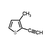 CAS 登录号：81294-11-3， 2-乙炔基-3-甲基噻吩