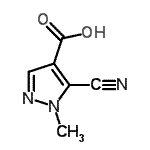 CAS 登录号：81303-59-5， 5-氰基-1-甲基-1H-吡唑-4-羧酸