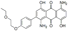 CAS 登录号：81419-36-5， 1,5-二氨基-2-[4-(2-乙氧基乙氧基)苯基]-4,8-二羟基蒽醌