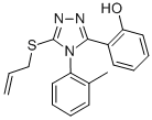CAS 登录号:81518-45-8, 2-(4-(2-甲基苯基)-5-(2-丙烯基硫代)-4H-1,2,4-三唑-3-基)苯酚
