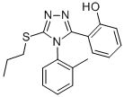 CAS 登录号:81518-46-9, 2-(4-(2-甲基苯基)-5-(丙基硫代)-4H-1,2,4-三唑-3-基)苯酚