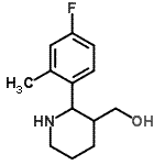 CAS 登录号：815631-78-8， [2-(4-氟-2-甲基苯基)-3-哌啶基]甲醇