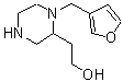 CAS 登录号：815655-77-7， 2-[1-(3-呋喃甲基)-2-哌嗪基]乙醇