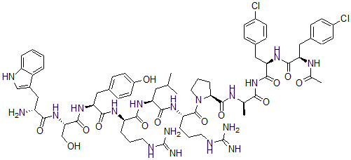 CAS#: 81608-49-3, N-Ac-(4-Cl-Phe)(1,2)-Trp(3)-Arg(6)-Alanh2(10)-Lhrh