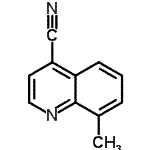 CAS 登录号：816448-91-6， 8-甲基-4-喹啉甲腈