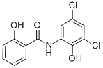 CAS 登录号:81665-46-5, N-(3,5-二氯-2-羟基苯基)-2-羟基苯甲酰胺