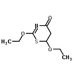 CAS 登录号：81747-43-5， 2,6-二乙氧基-5,6-二氢-4H-1,3-噻嗪-4-酮