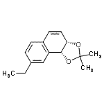 CAS 登录号：817555-22-9， (3aS,9bR)-8-乙基-2,2-二甲基-3a,9b-二氢萘并[1,2-d][1,3]二氧杂环戊烯
