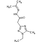 CAS 登录号：817568-73-3， 2-(1-乙基-5-甲基-1H-1,2,4-三唑-3-基)-N'-异亚丙基乙酰肼