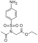 CAS 登录号:81865-32-9, N-乙酰基-N-((4-氨基苯基)磺酰基)甘氨酸乙酯