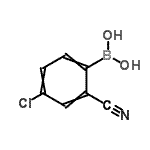 CAS 登录号：819070-53-6， (4-氯-2-氰基苯基)硼酸