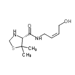 CAS 登录号：819083-87-9， (4R)-N-[(2Z)-4-羟基-2-丁烯-1-基]-5,5-二甲基-1,3-噻唑烷-4-甲酰胺