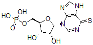 CAS 登录号:81944-82-3, 硫代嘌呤醇核糖核苷单磷酸酯
