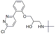 CAS 登录号：81947-89-9， 1-(叔-丁基氨基)-3-[2-(6-氯哒嗪-3-基)苯氧基]丙-2-醇