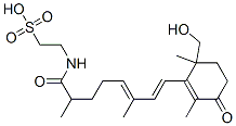 CAS 登录号:81957-68-8, 2-((8-(6-(羟基甲基)-2,6-二甲基-3-氧代-1-环己烯-1-基)-2,6-二甲基-1-氧代-5,7-辛二烯基)氨基)-乙烷磺酸