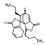 CAS 登录号：81957-73-5， (1'S,7'S,8'S)-2'-丁亚基-8'-丙基-6,7-二氢-3H,4'H-螺[2-苯并呋喃-1,9'-[3]氧杂三环[5.2.2.0<sup>1,5</sup>]十一碳[5]烯]-3,4'-二酮