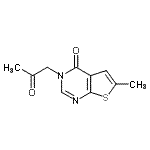 CAS 登录号：819844-50-3， 6-甲基-3-(2-氧代丙基)噻吩并[2,3-d]嘧啶-4(3H)-酮