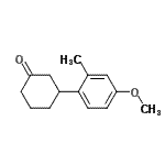CAS 登录号：819849-78-0， 3-(4-甲氧基-2-甲基苯基)环己酮