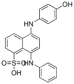 CAS 登录号:82-31-5, 8-苯胺基-5-(4-羟基苯胺基)萘磺酸