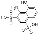 CAS 登录号:82-47-3, 4-氨基-5-羟基萘-1,3-二磺酸