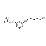 CAS#: 820231-95-6, 6-{5-[(2S)-2-Azetidinylmethoxy]-3-pyridinyl}-5-hexyn-1-ol
