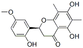 CAS 登录号:82051-52-3, (2S)-2,3-二氢-5,7-二羟基-2-(2-羟基-5-甲氧基苯基)-6,8-二甲基-4H-1-苯并吡喃-4-酮