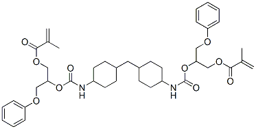 CAS#: 82088-11-7, 2-Methyl-2-Propenoic Acid Methylenebis[4,1-Cyclohexanediyliminocarbonyloxy[2-(Phenoxymethyl)-2,1-Ethanediyl]]Ester