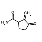 CAS 登录号：82111-96-4， 2-亚甲基-3-氧代环戊烷甲酰胺