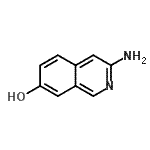 CAS 登录号：82117-31-5， 3-氨基-7-异喹啉醇