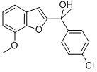 CAS 登录号:82158-35-8, alpha-(4-氯苯基)-7-甲氧基-alpha-甲基-2-苯并呋喃甲醇
