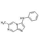 CAS 登录号：823806-59-3， 6-甲基-N-苯基咪唑并[1,2-a]吡嗪-3-胺