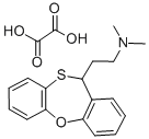 CAS 登录号:82387-03-9, 11-(2-二甲基氨基乙基)-11H-二苯并(b,f)-1,4-氧杂硫杂卓草酸氢盐