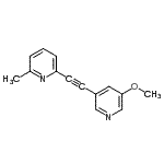CAS 登录号：824389-37-9， 2-[(5-甲氧基-3-吡啶基)乙炔基]-6-甲基吡啶
