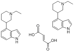 CAS 登录号：82439-15-4， 4-(1-乙基-3-哌啶基)-1H-吲哚 (E)-2-丁烯二酸盐 (2:1)