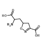 CAS 登录号：824394-11-8， 5-(2-氨基-2-羧基乙基)-4,5-二氢-1,2-恶唑-3-羧酸
