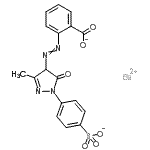 CAS 登录号：82469-76-9， 钡2-{[3-甲基-5-氧代-1-(4-磺酸苯基)-4,5-二氢-1H-吡唑-4-基]偶氮}苯甲酸酯